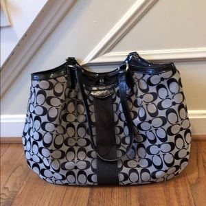 Coach Handbag black and gray